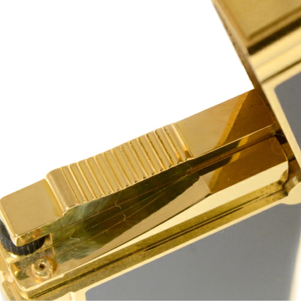 Rare Vintage  DuPont Gatsby Lighter Gold and Plated With Black Lacquer(Authentic - Picture 16 of 16